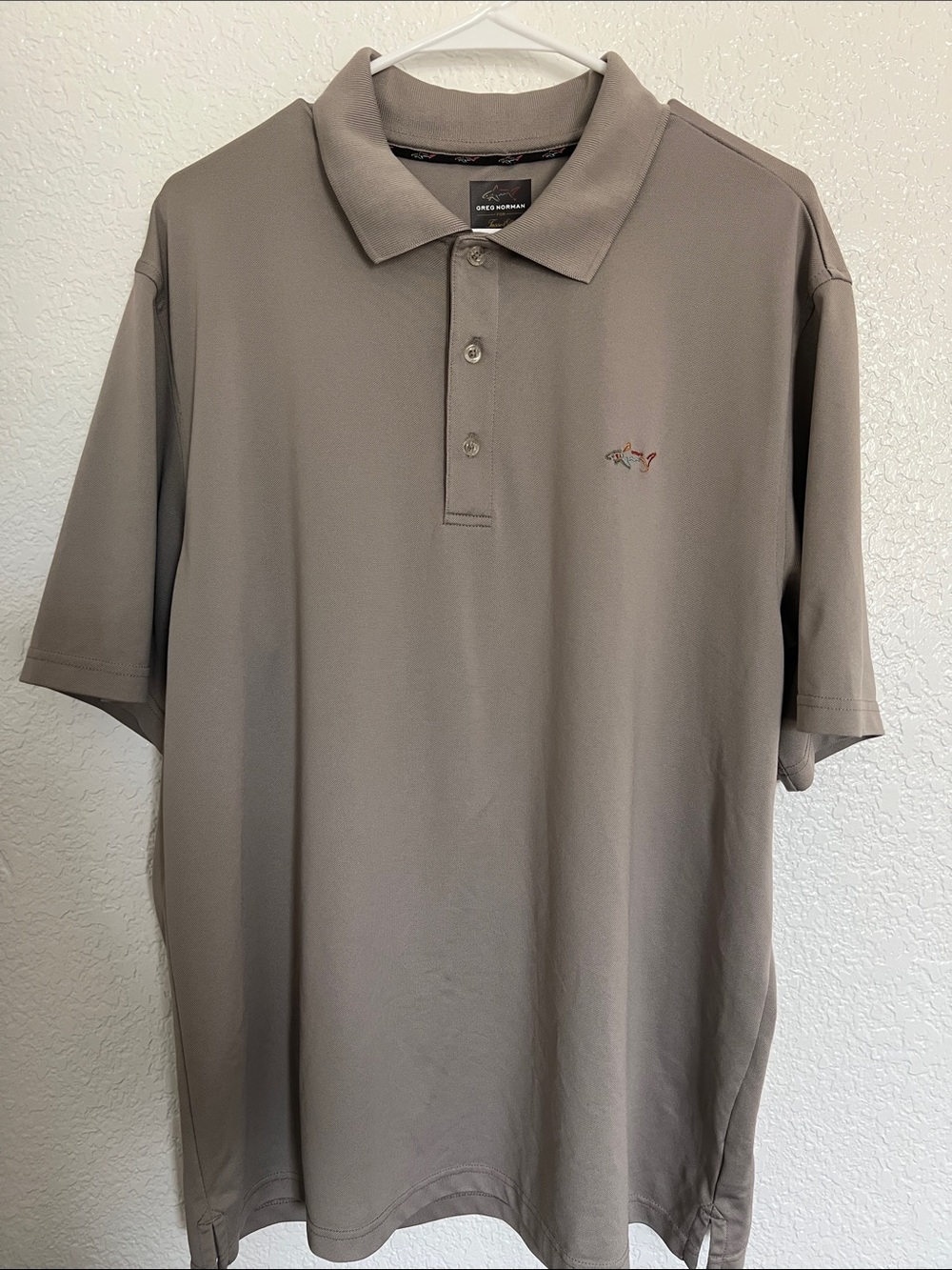 Greg Norman Collection Taupe Polo Shirt